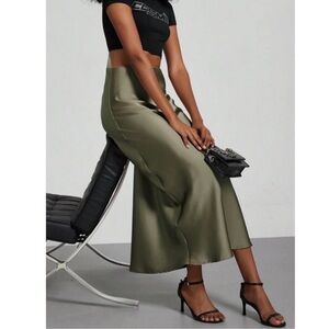 Renee C. Olive Maxi Skirt